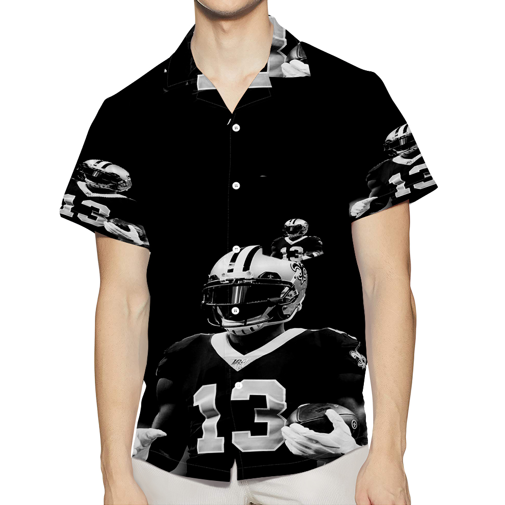 New Orleans Saints Michael Thomas1 3D All Over Print Summer Beach Hawaiian Shirt With Pocket