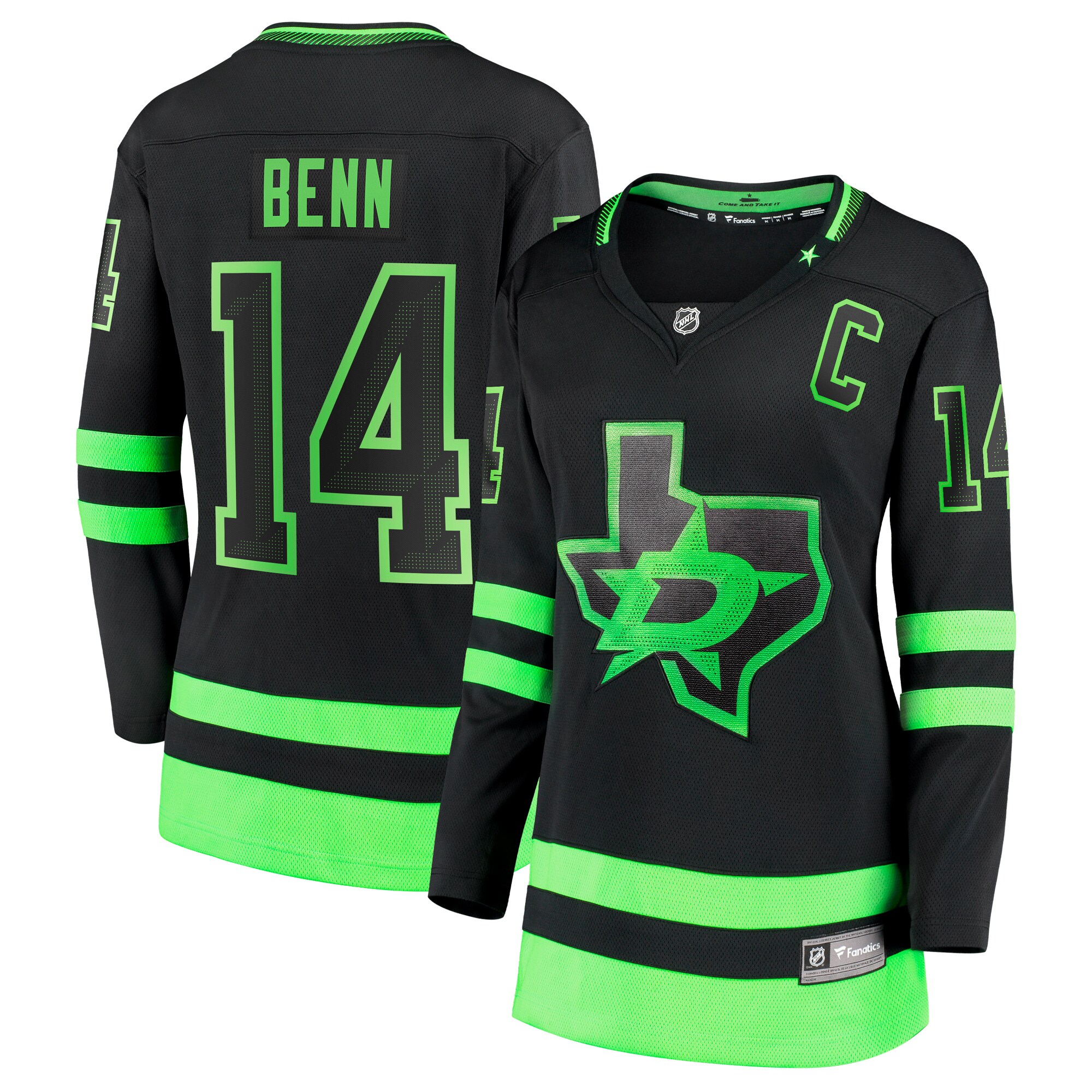 Women's Dallas Stars Jamie Benn Black Alternate Premier Breakaway Player Jersey