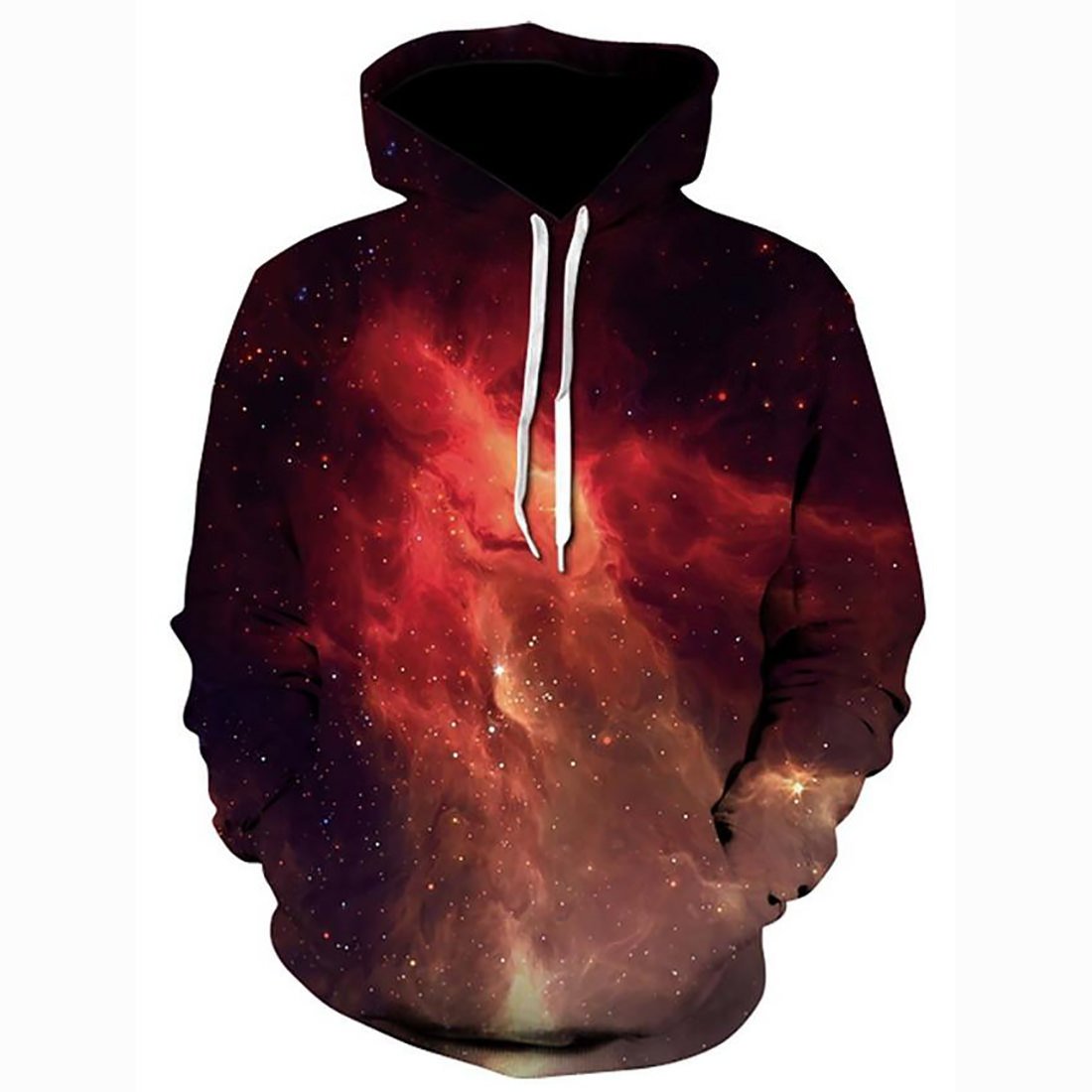 3D Printed Space Galaxy Hoodie – Hooded Basic Pullover