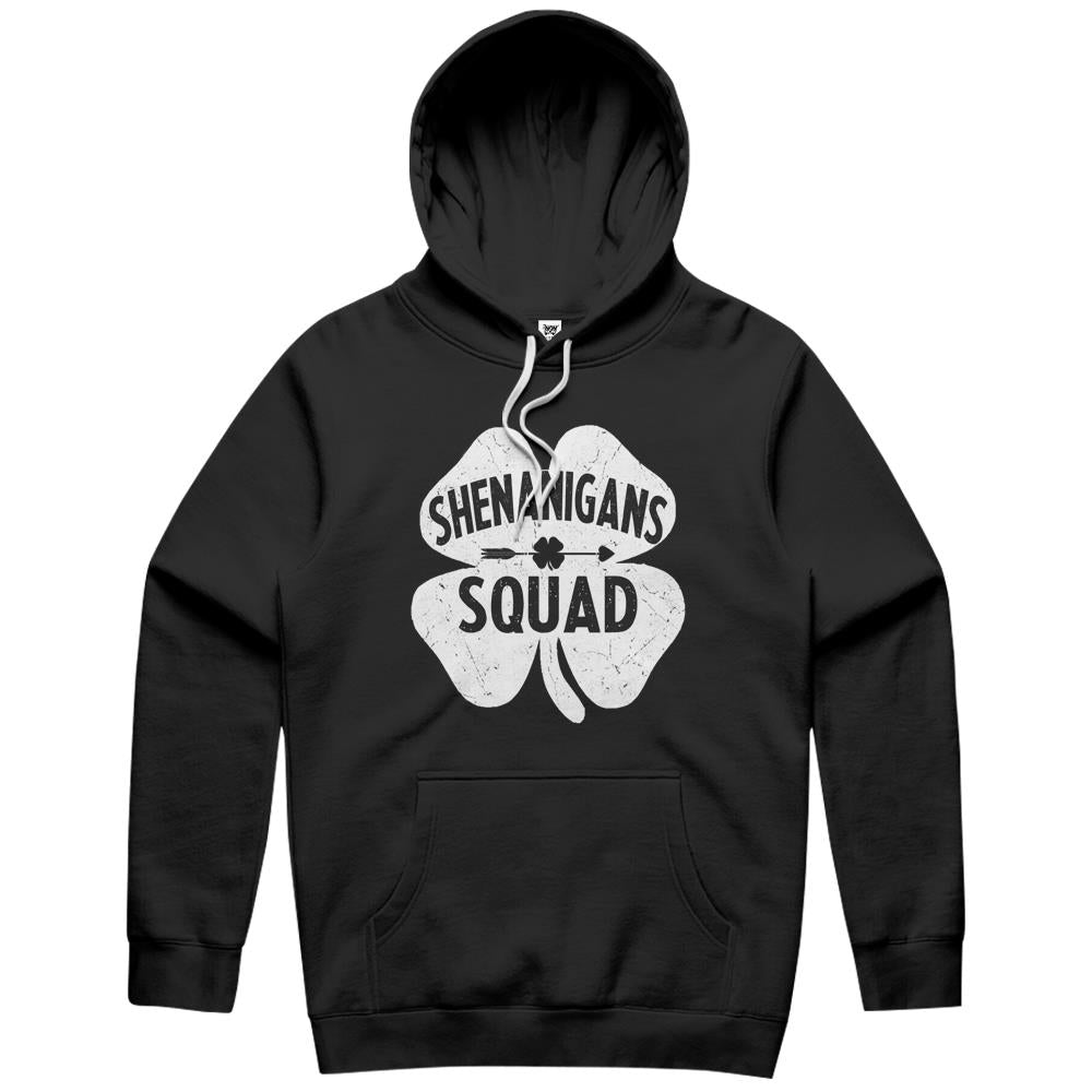 Shenanigans Squad Funny Irish St Patricks Day Shamrock Gift Hoodie