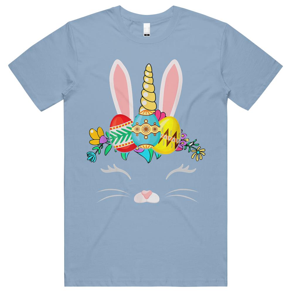 Bunny Unicorn Happy Easter Day 2021 Color Eggs Gifts T Shirts