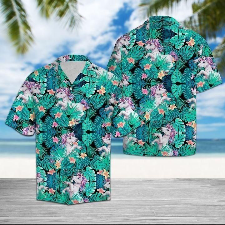 Unicorn Tropical Hawaiian Shirt Unicorn And Rainbow Gifts