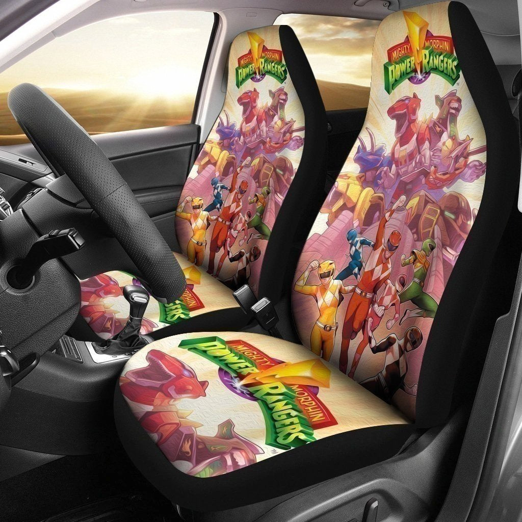 Amazing Mighty Morphin Power Rangers Car Seat Covers Mn04