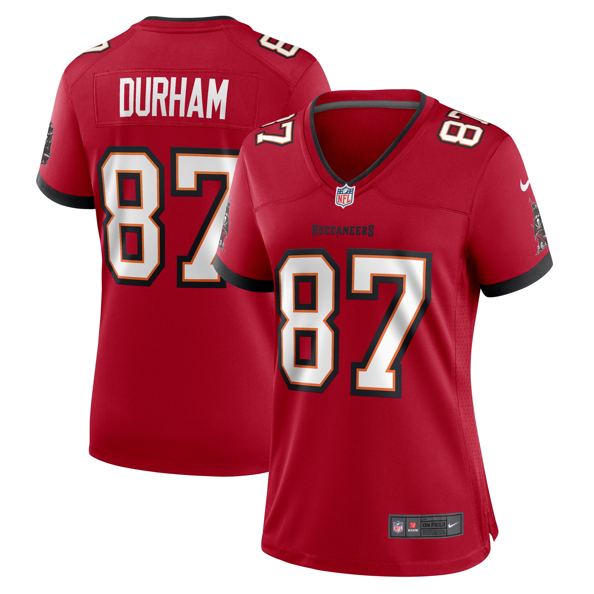 Women’s Tampa Bay Buccaneers Payne Durham  Red  Game Jersey