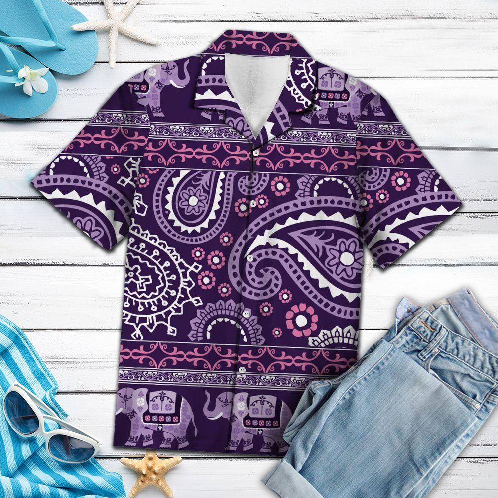 Psychedelic Elephant Hawaiian Shirt For Men, Hawaiian Shirt For Women, Aloha Shirt, Hawaii Shirt