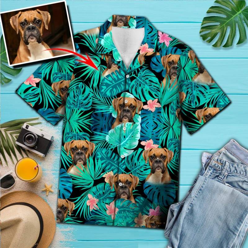 Custom Boxer Face Hawaii Shirt Ha81670