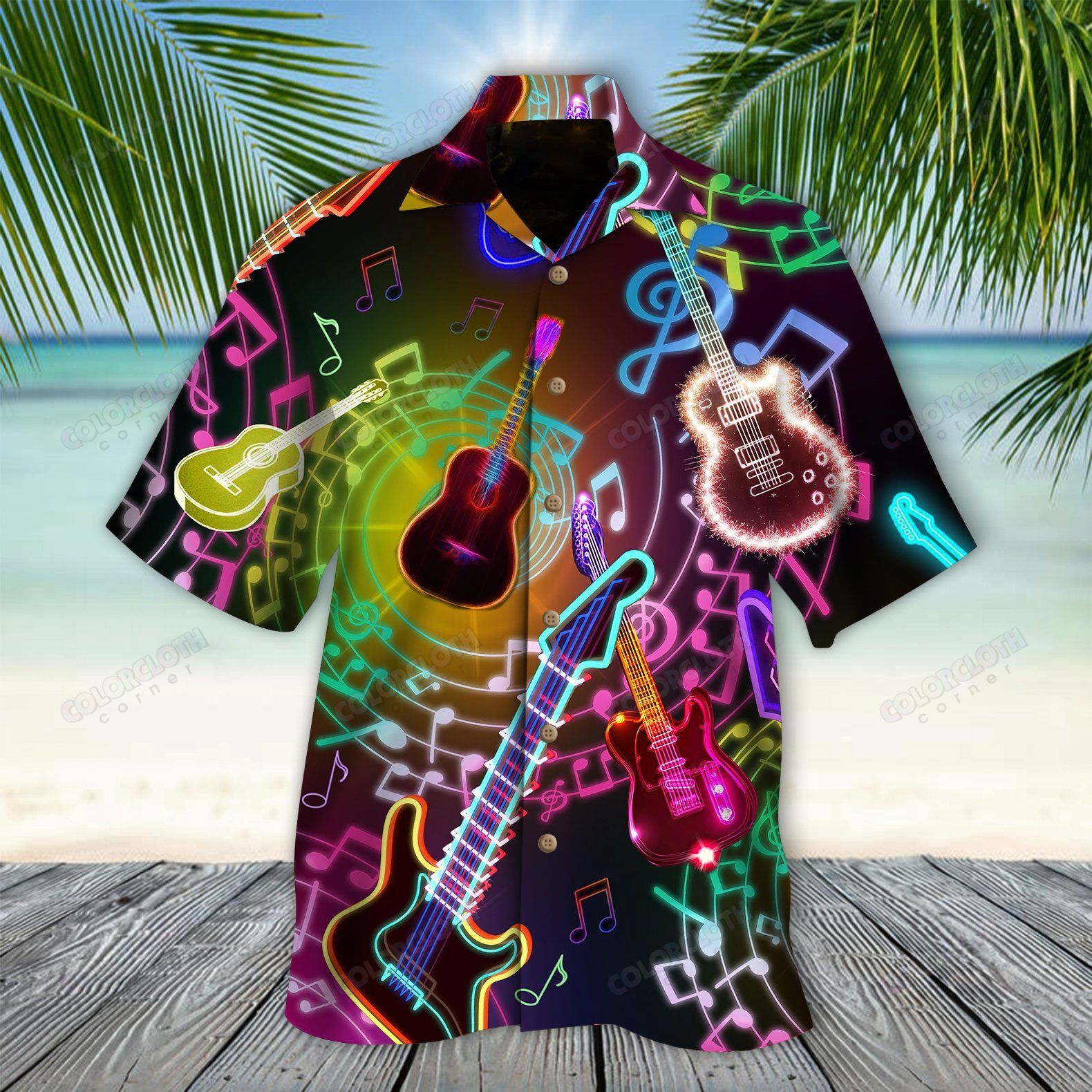 Classical Guitar Music Hawaiian Shirt Ha59461