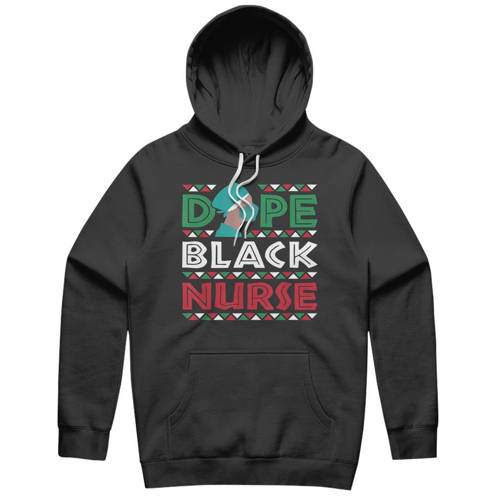 Dope Black Nurse Nursing Afrocentric African American Gifts Hoodie