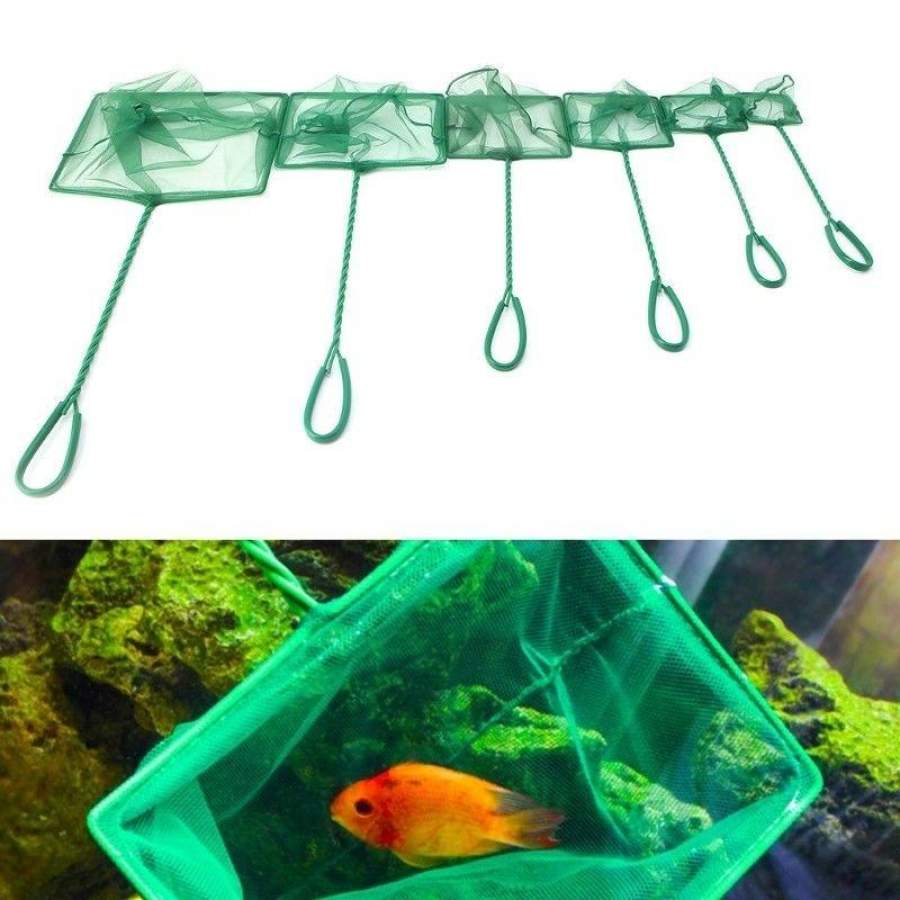 1PC Aquarium Fish Tank Square Shrimp Small Betta Tetra Fish Net 3-10 6 Sizes