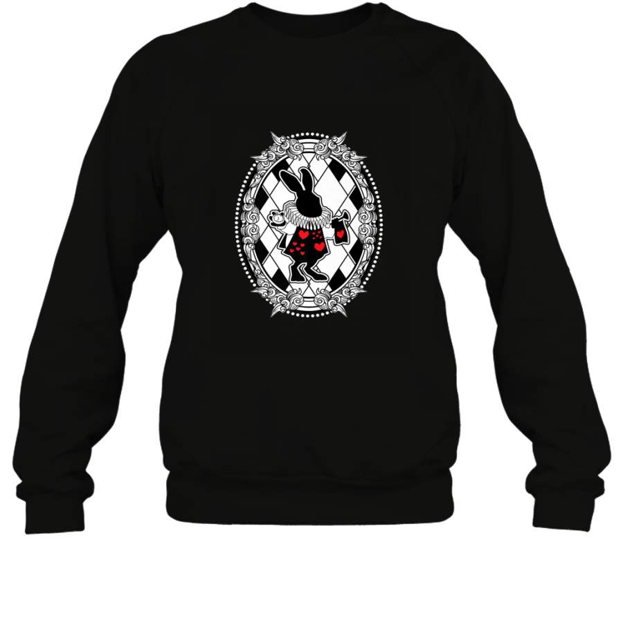 White Rabbit Wonderland Animal Rabbithole shirt Sweatshirt