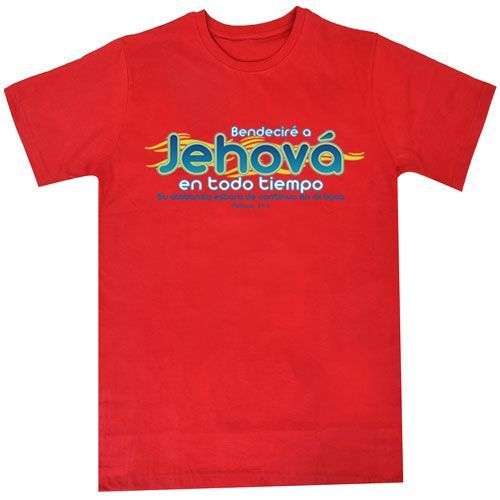 Polo Cristiano Color Rojo Saje Bendecire A Jehova En Todo Tiempo En Venta A Preci Shirt