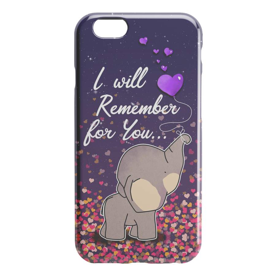 I Will Remember For You Elephant iPhone Case