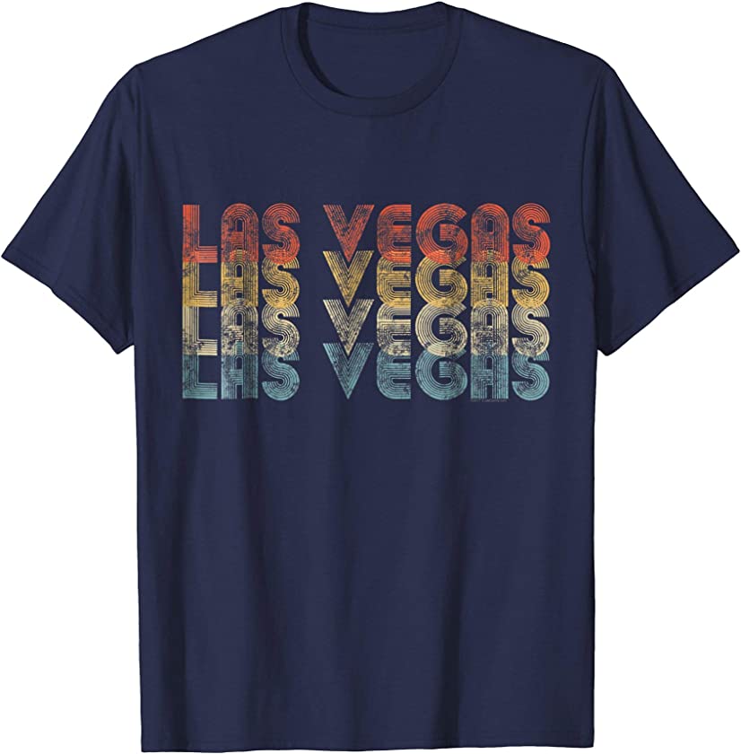 Vintage Retro 70s 80s Las Vegas Souvenir T-Shirt