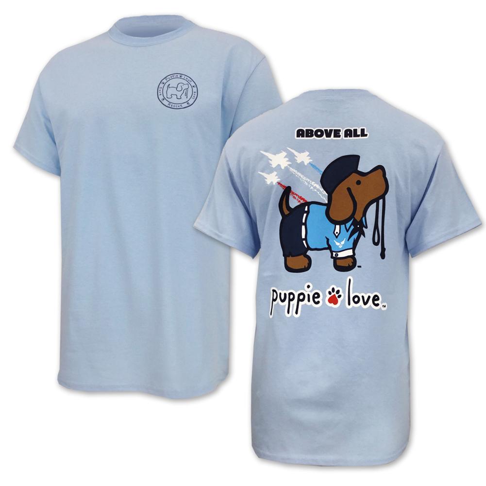 Air Force Puppie Love T-Shirt (Blue)