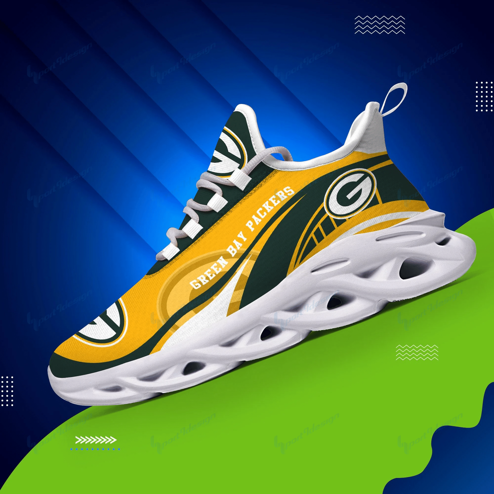 Green Bay Packers Yezy Running Sneakers 170