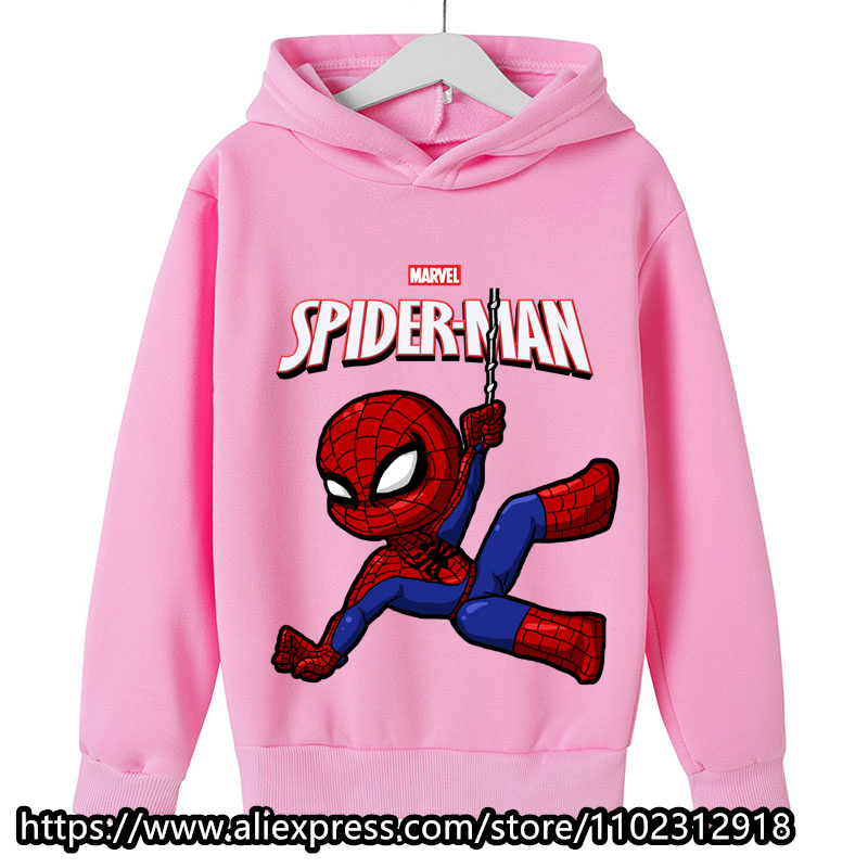 2023 Kids Marvel- The Avengers Hoodies Fashion Boys Girls Long Sleeve Sweatshirt Tops Casual Children Clothes 1-16 Years Kids alx