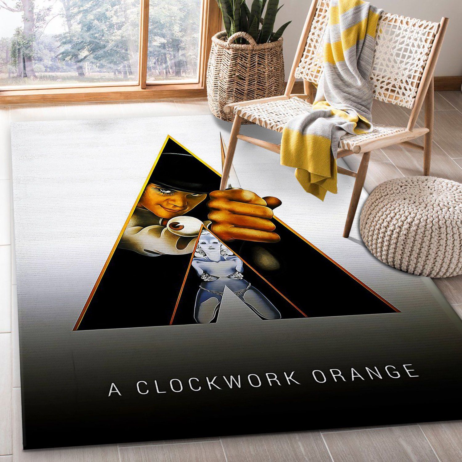 A Clockwork Orange Area Rug Art Painting Movie Rugs Home US Decor