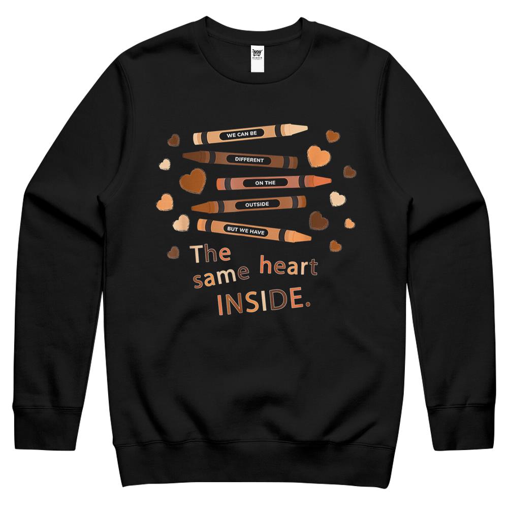 The Same Heart Inside – History Month Black Lives Matter Blm Crewneck Sweatshirt