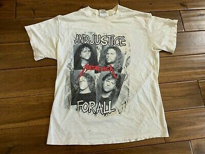 Vintage Rare Metallica And Justice For All Shirt S L Rare! Album Covers 1988 2607