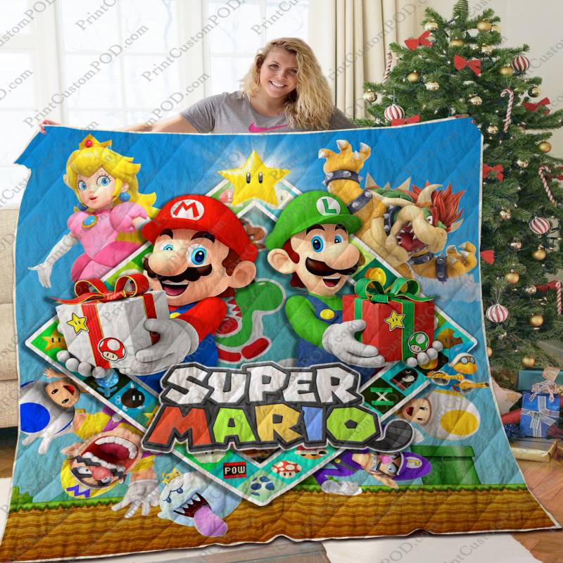 [TA] – Super Mario  Quilt Blanket