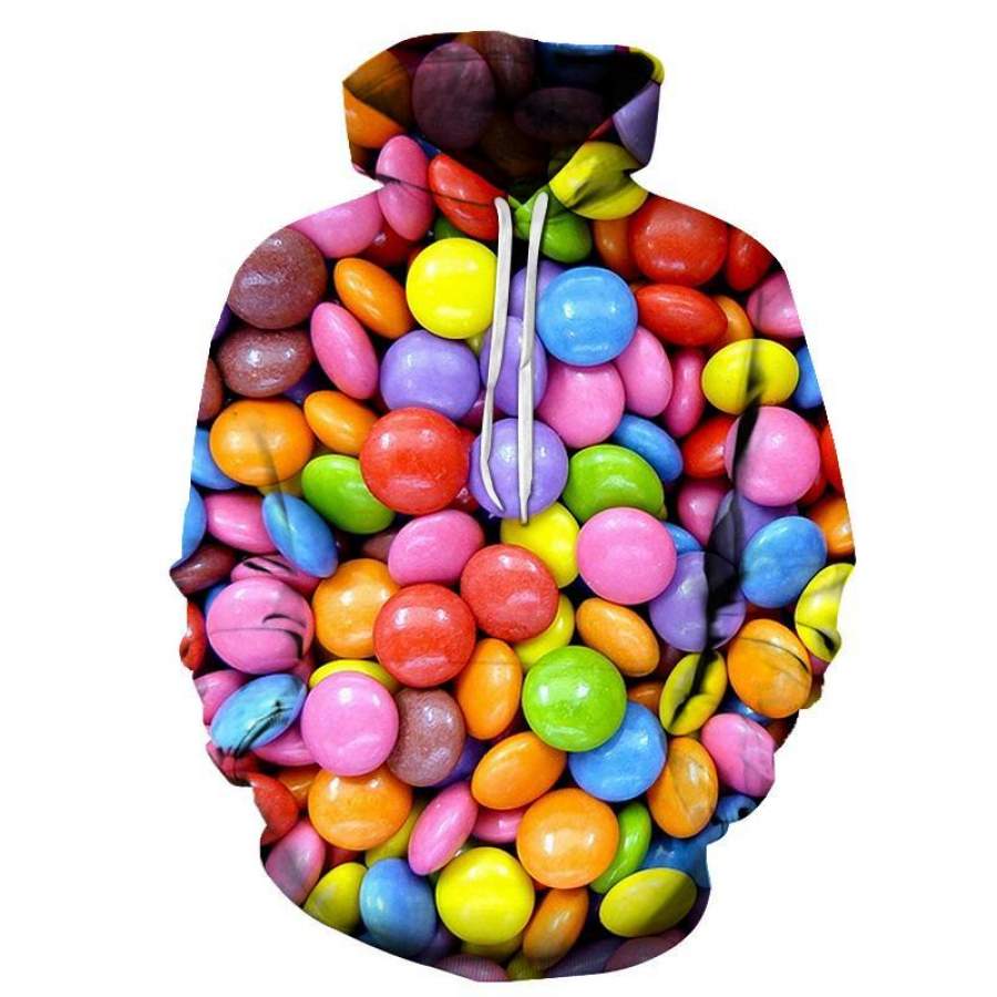 Colorful Candy 3D – Sweatshirt, Hoodie, Pullover