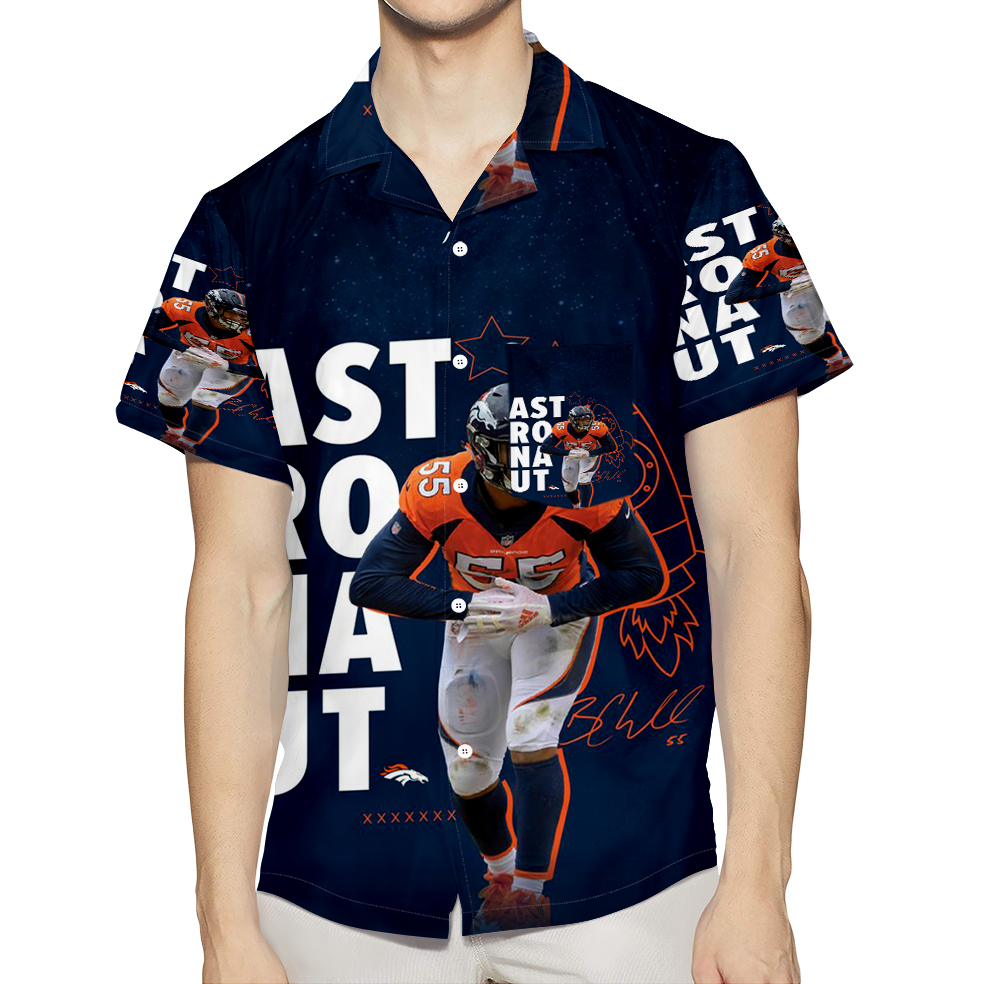 Denver Broncos Bradley Austin Chubb2 3D All Over Print Summer Beach Hawaiian Shirt With Pocket