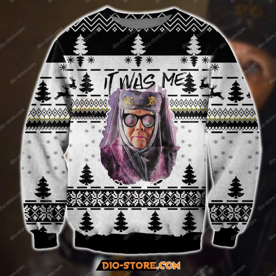 3D ALL OVER PRINT KNITTING PATTERN OLENNA TYRELL IT WAS ME UGLY CHRISTMAS SWEATER