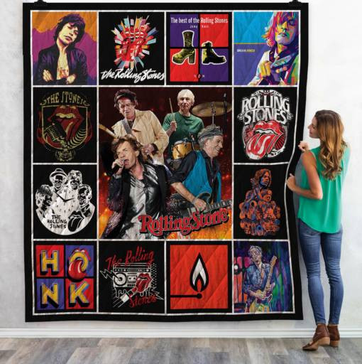 The Rolling Stones Merch Rock Band Quilt Blanket