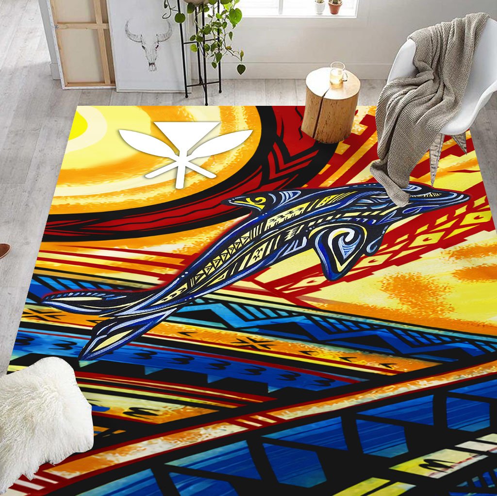 Hawaii Dolphin Surfing RUG