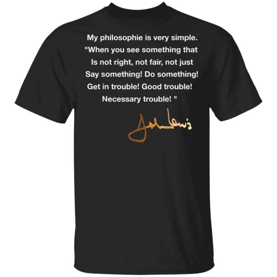 Get in Good Necessary Trouble Black lives Matter TShirt