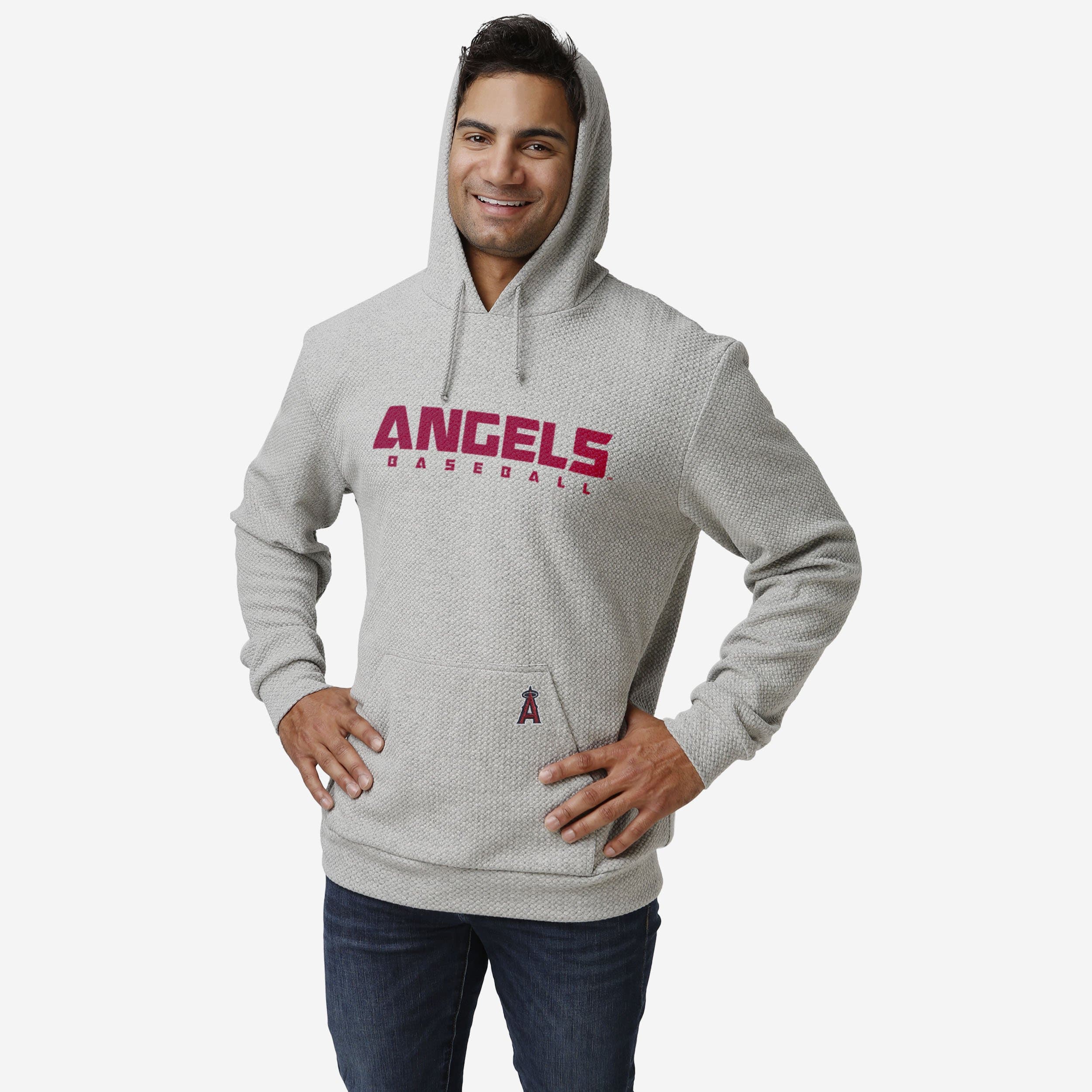 Los Angeles Angels Gray Woven Hoodie