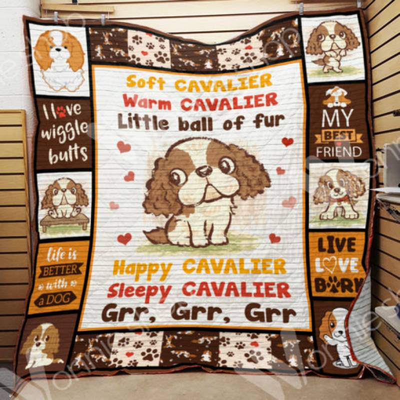 Cavalier King Charles Spaniel Dog Blanket DCB0202 90O35