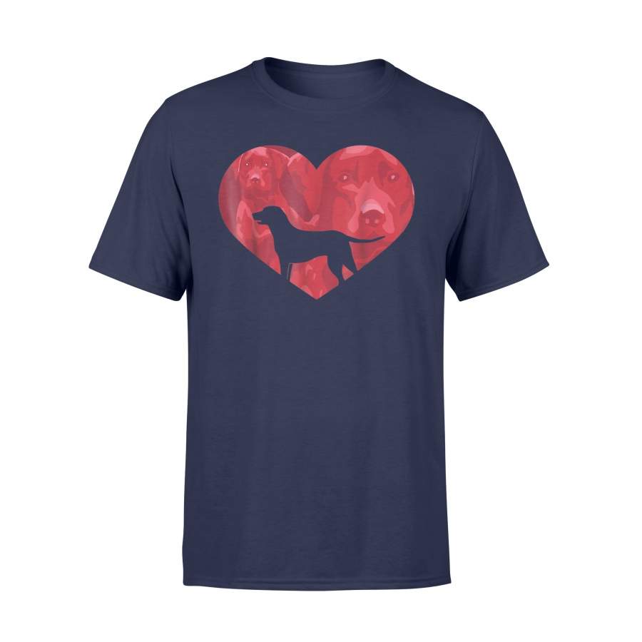 Cool Labrador Heart For Labrador Retriever Lovers T Shirt