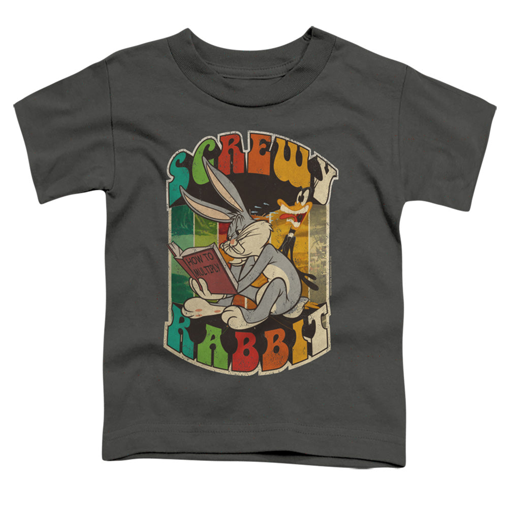 Looney Tunes Screwy Rabbit Toddler Kids Youth T Shirt Charcoal