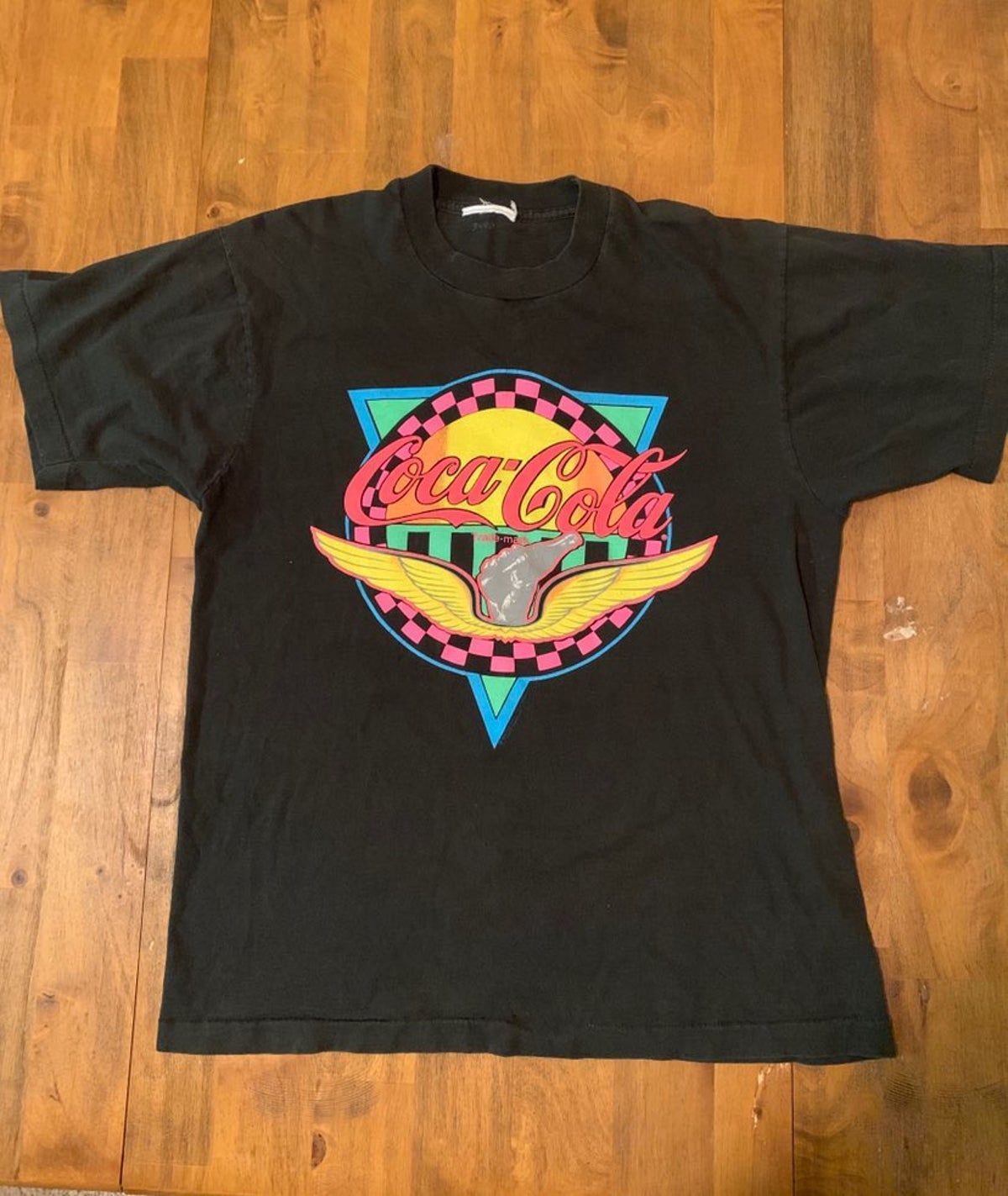 1989 Vintage Coca Cola Black Shirtsz Shirt