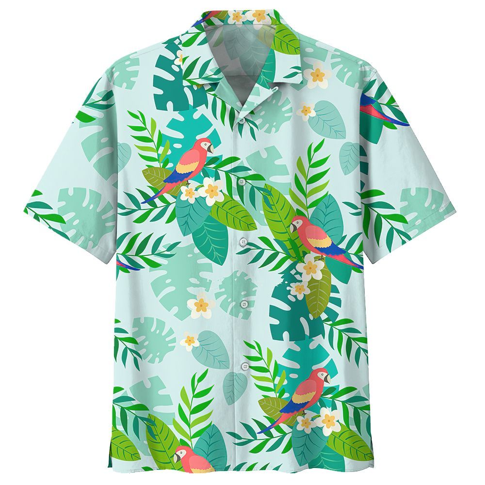 Parrot Blue Unique Design Unisex Hawaii Shirt For Men And Women Ha17851