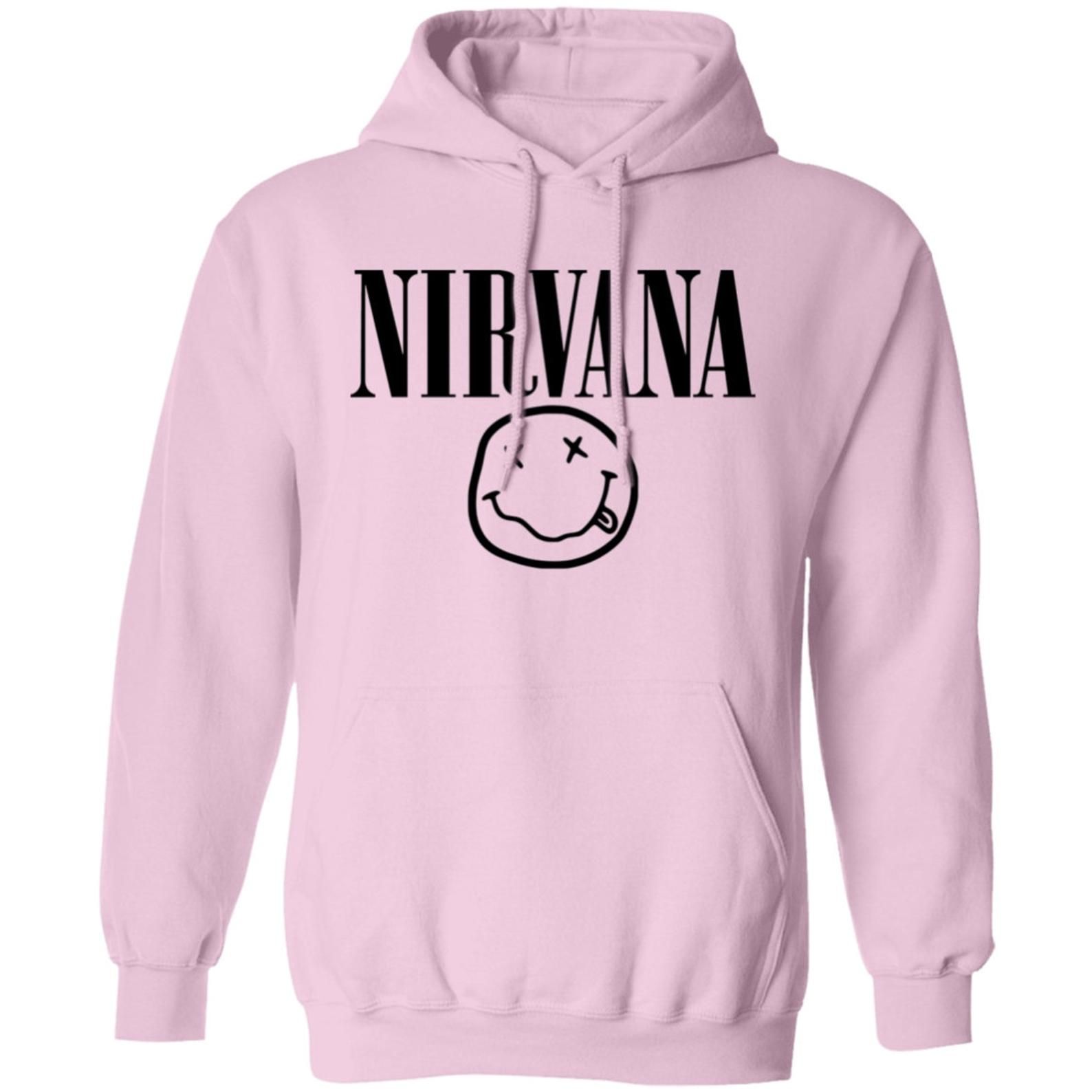 Nirvana Smiley Nirvana Smiley Face Nirvana Inspired Shirt Nirvana Unisex Pink Nirvana