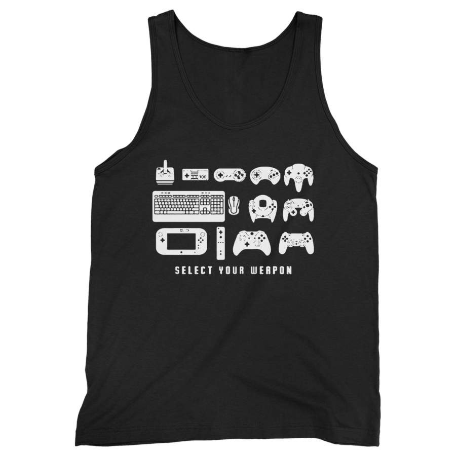 Select Your Weapon Retro Gaming Man’s Tank Top