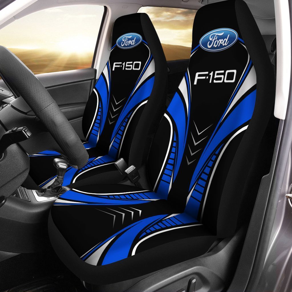 Ford F150 TDV Car Seat Cover (Set of 2) Ver 3 (Blue)