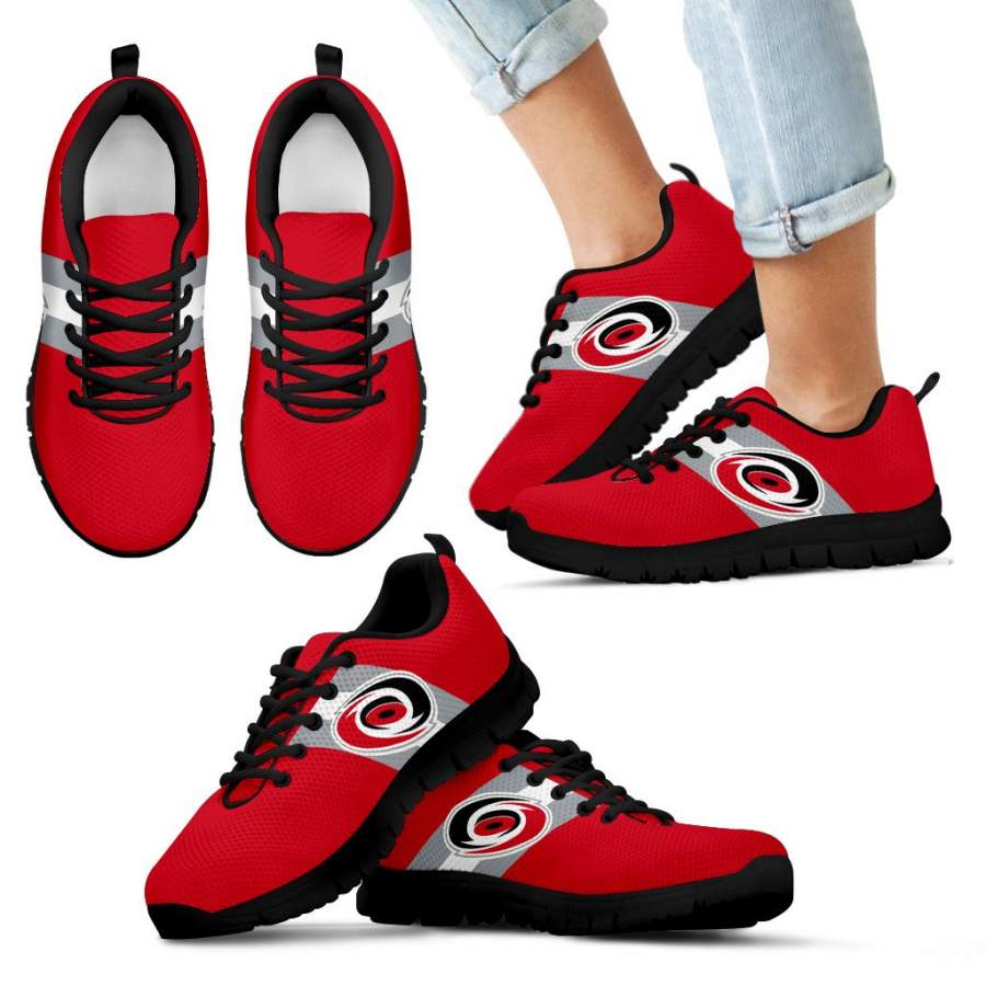 Three Colors Vertical Carolina Hurricanes Sneakers