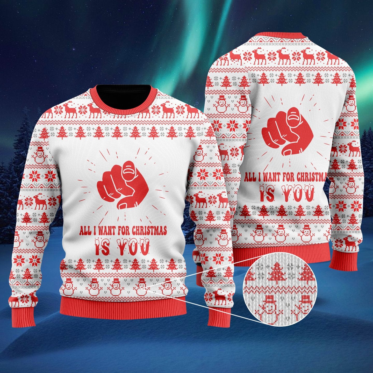 All I Want For Christmas Is You Ugly Christmas Sweater | For Men & Women | Adult | Uh1207