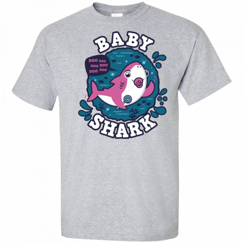 Shark Family trazo – Baby Girl chupete Tall T-Shirt