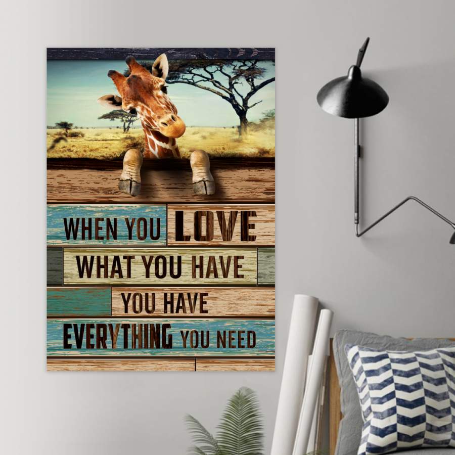 Giraffe – When You Love What You Have 3D – Poster