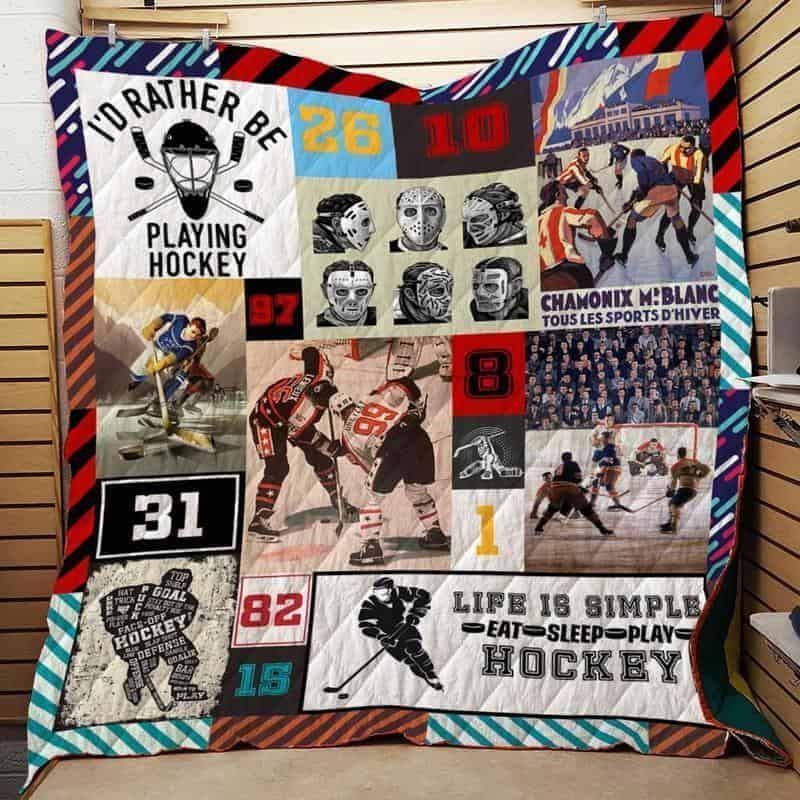 Hockey Quilt Blanket