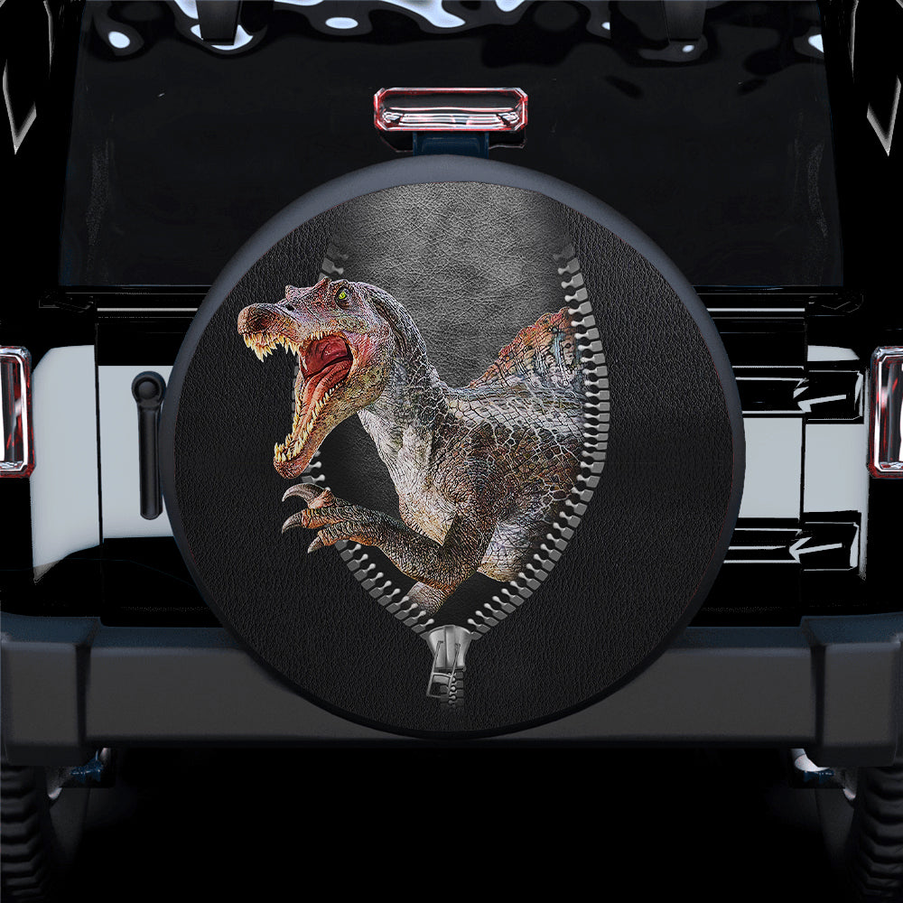 Spinosaurus Jurassic Park Jeep Car Spare Tire Covers Gift For Campers