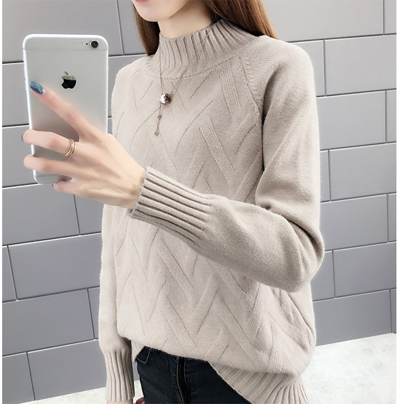 2022 New Spring Autumn Sweater Women Turtleneck Long Sleeve Tops Sweaters Pullovers Knitted Jumper Shirt Female Clothing alx