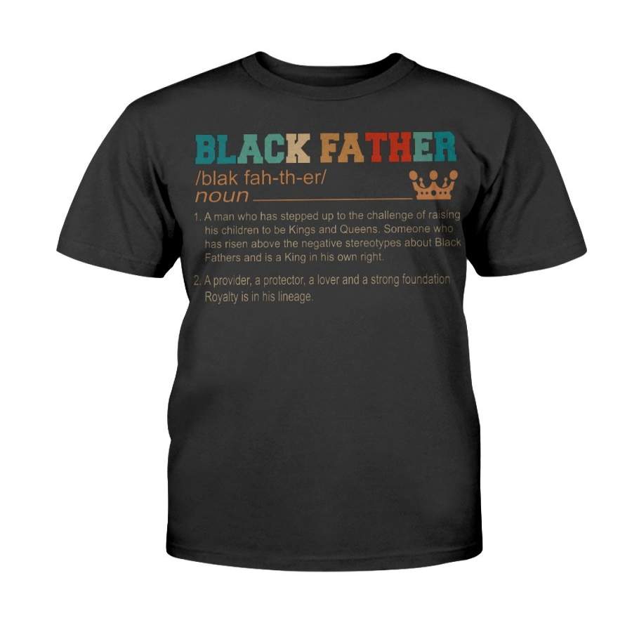 Vintage Black Father Definition African Black Father’s Day Order Shirt