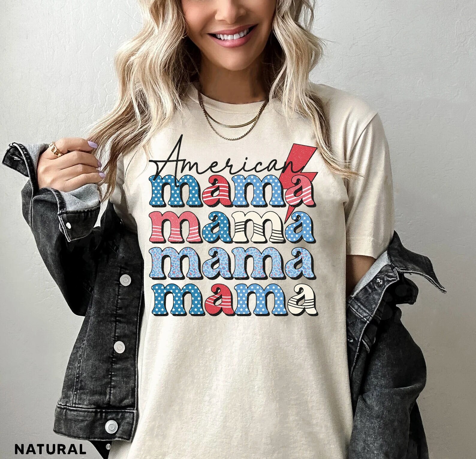 American Mama Shirt, Mom Shirt, Independence Day, 4th of July Shirt, American Memorial Day,4th July Shirt Women,Patriotic Shirt,Gift For Her