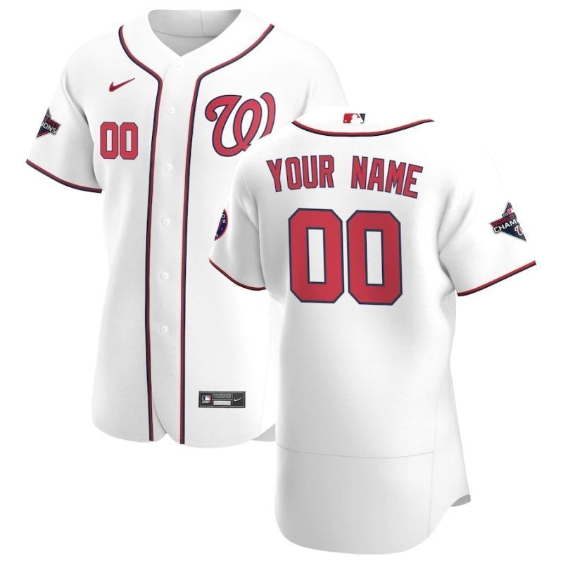 Washington Nationals Personalized 2020 MLB White Custom Jersey