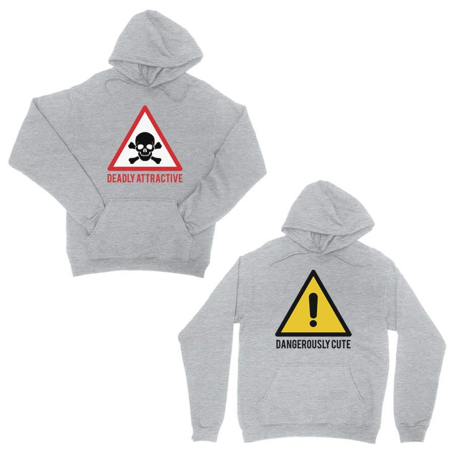 Attractive & Cute Grey Matching Hoodies Cute Valentine’s Day Gift